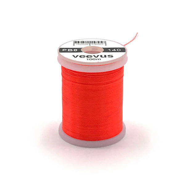 Hareline 140 Veevus Power Thread #129 Fl Fire Orange