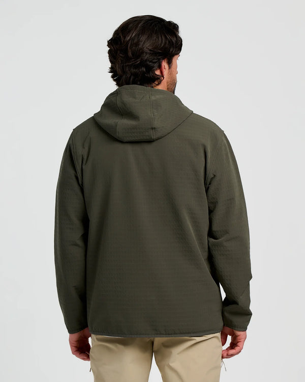 Free Fly Men's Gridback Fleece Anorak Hoodie