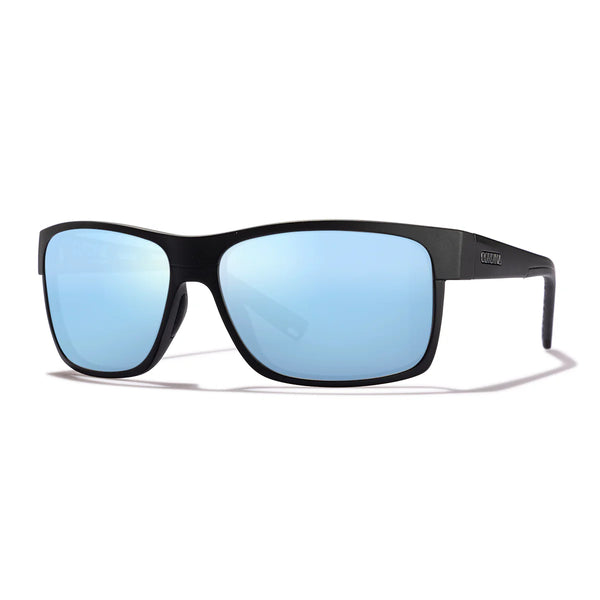 Cordina Sawyer 2 Matte Black Blue Mirror Glass