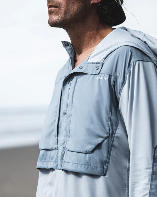 Simms Latitude Bicomp Hoody - Steel Blue/Albacore