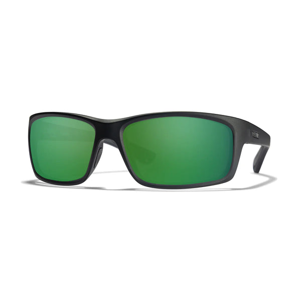 Cordina Tiller 2 Matte Black Green Mirror Polarized