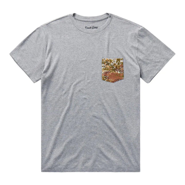Duck Camp Original Bamboo Pocket Tee Heathered Silver King/ Midland