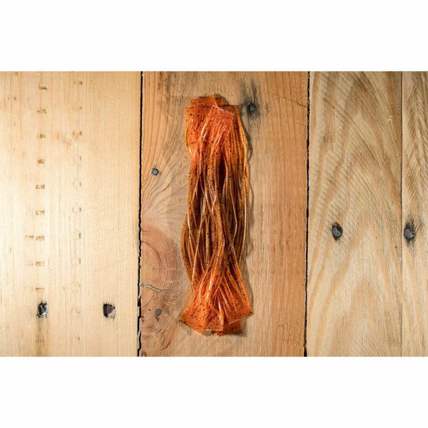 Hareline Crazy Legs Root Beer/Orange Tipped #320