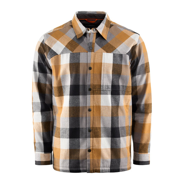 Grundens Bankside Lined Shacket Freestone Plaid
