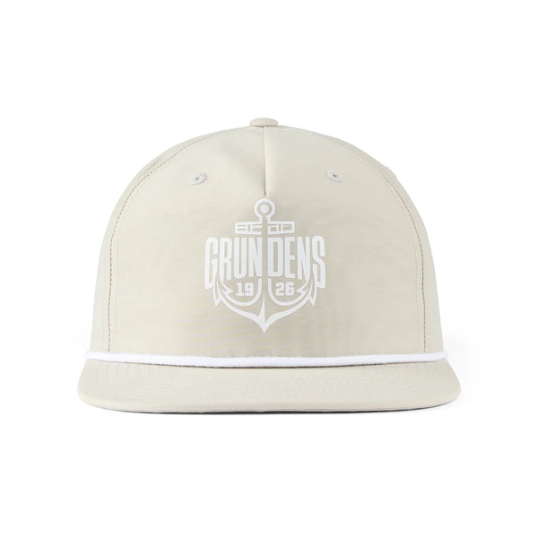 Grundens Logo Anchor Rope Trucker Oyster