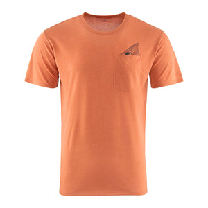 Grundens Species Pocket Tee Rust Heather