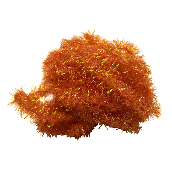Hareline Krystal Flash Chenille Hot Orange