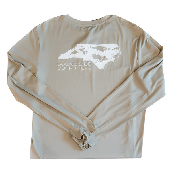 Sound Side Outfitters NC State of Fly Sunshirt