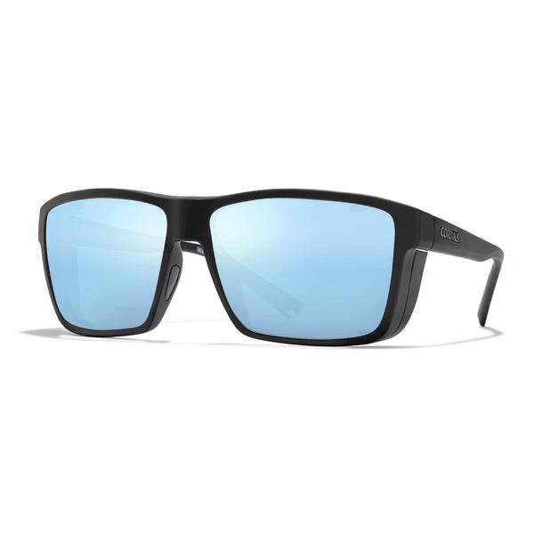 Lowlander Matte Black Blue Mirror Glass