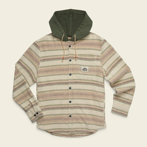 Salvo Hooded Blanket Flannel - Pathway Stripe