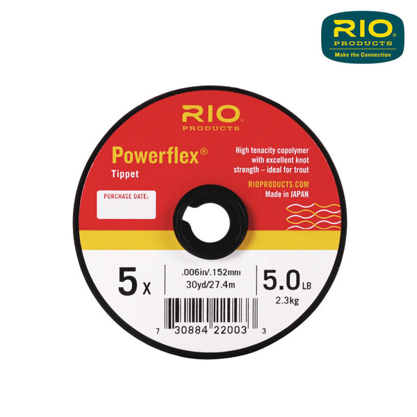 Rio PowerFlex Tippet Material 30 yd. Spool  5X
