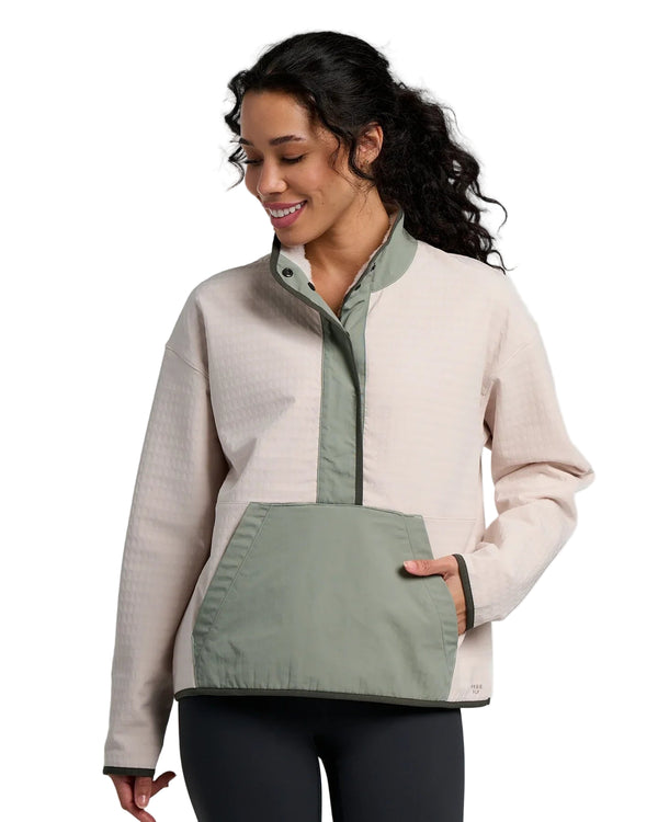 Free Fly Women's Gridback Fleece Snap Pullover