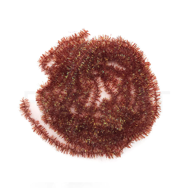 Hareline Krystal Flash Chenille Rusty Brown